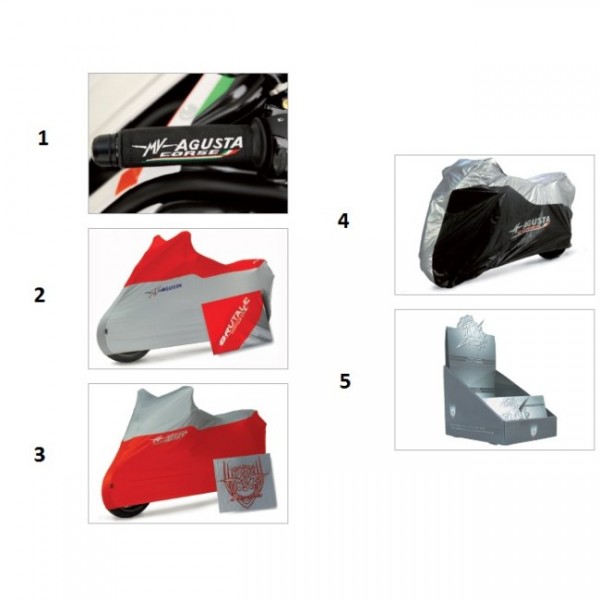 MV Agusta Bike cover embroidered Red/Silver B4 MV Agusta